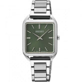 Montre Seiko à quartz pour femme - Boîtier carré - SWR075